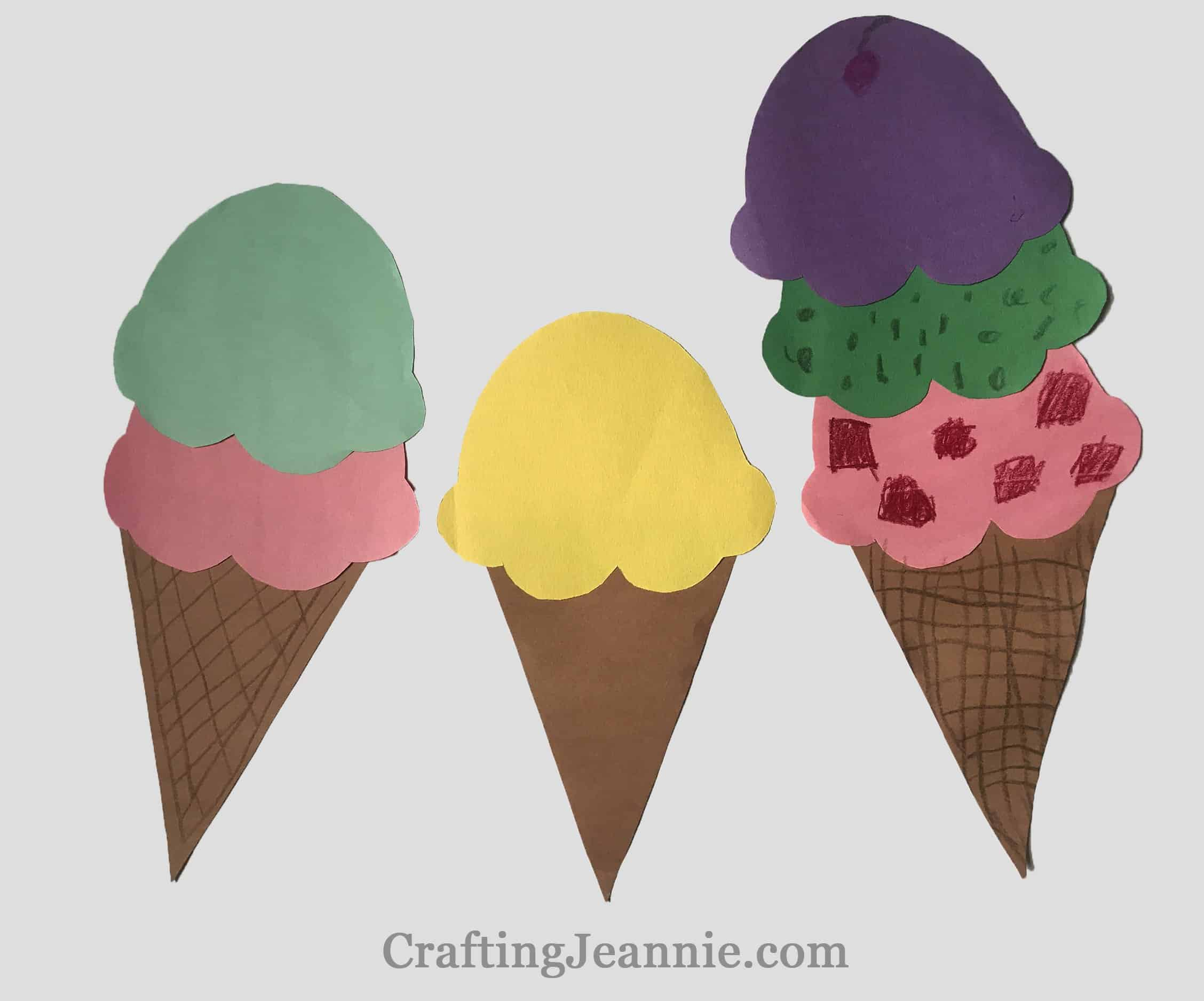 Printable Ice Cream Craft