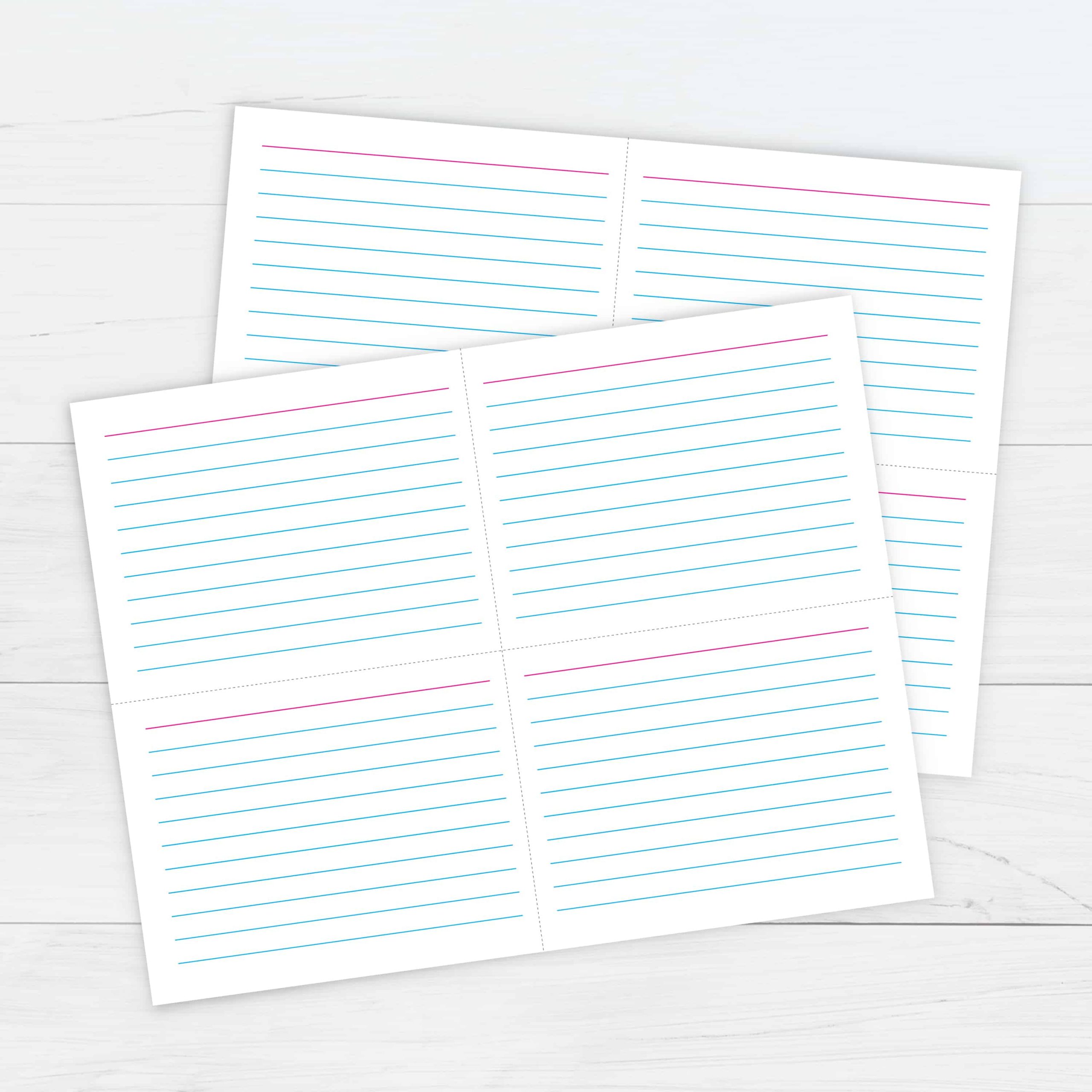 Printable Index Card Template Printable Cards