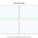 Printable Index Card Templates 3x5 And 4x6 Blank PDFs