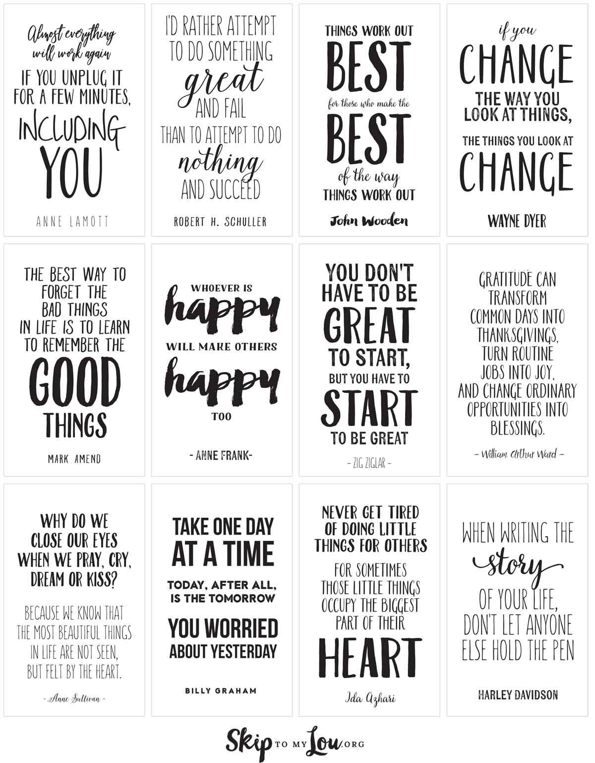 printable quote cards