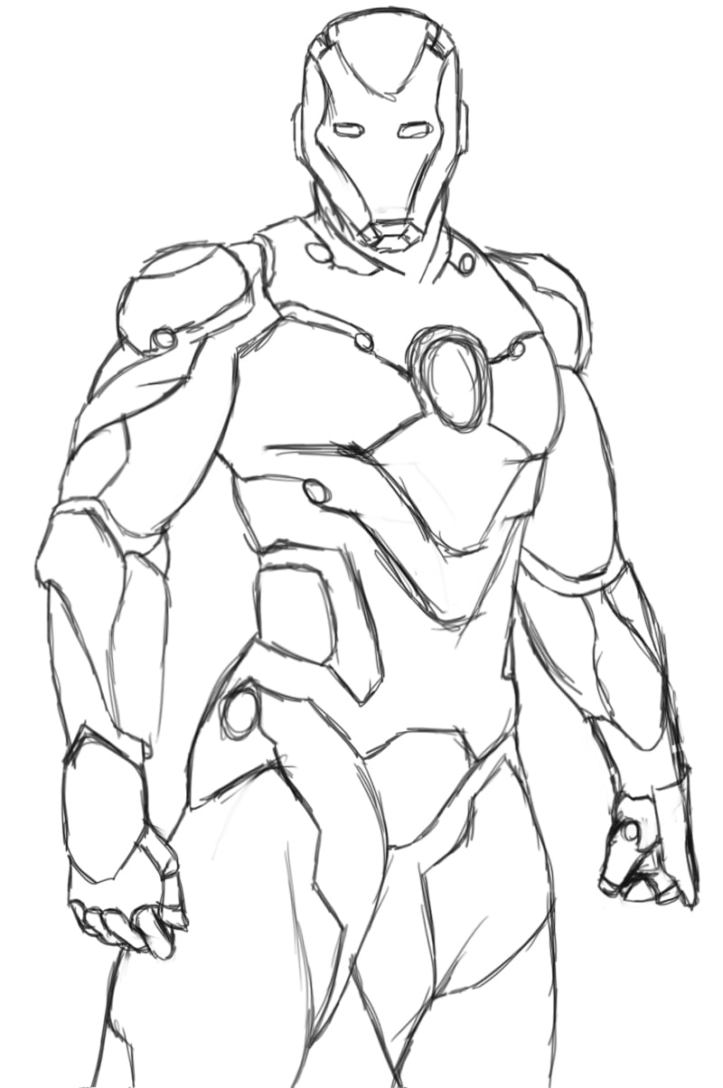 printable ironman coloring pages
