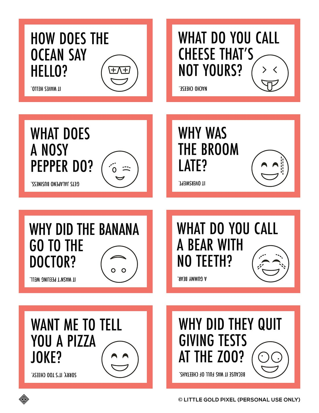printable joke cards for kids