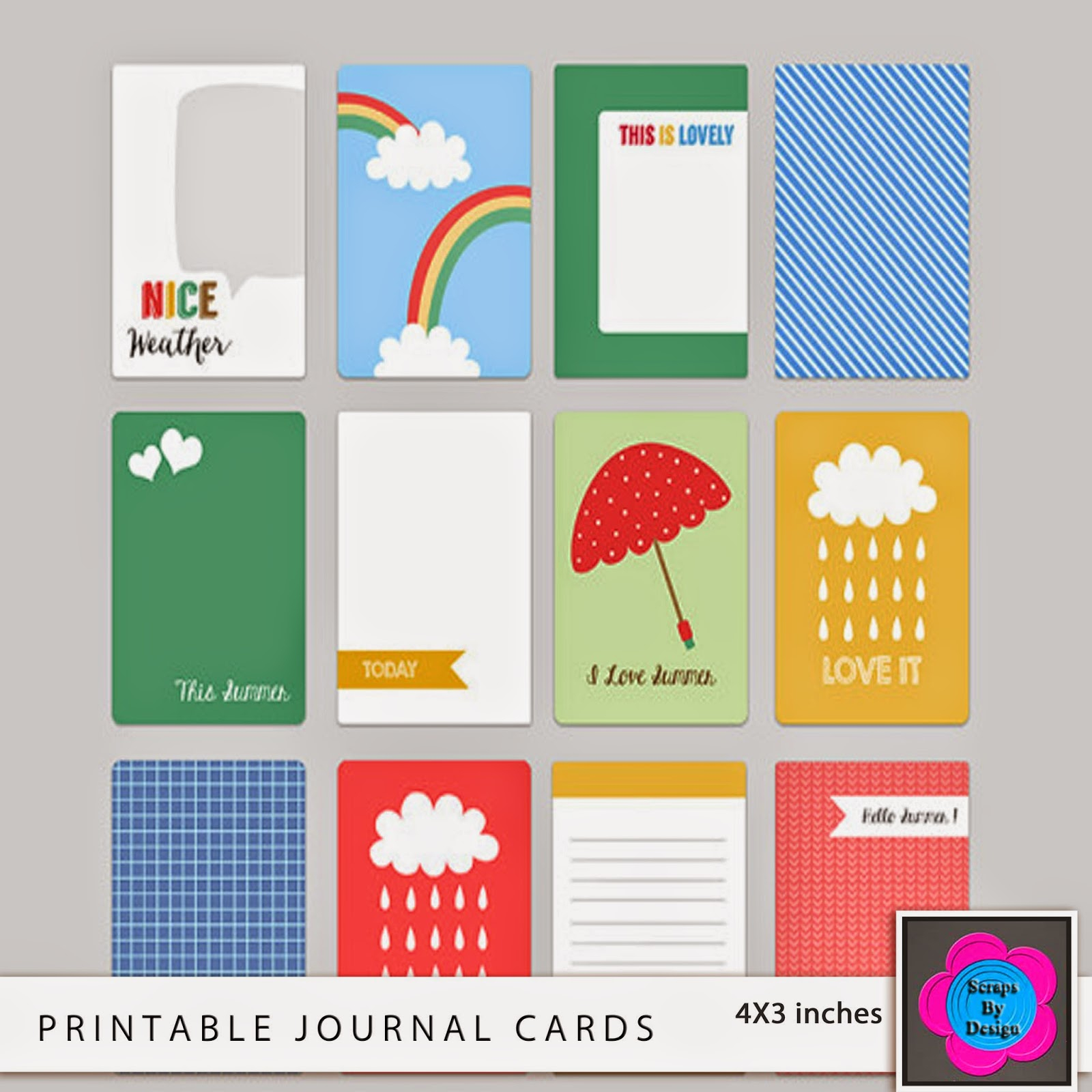Printable Journal Cards