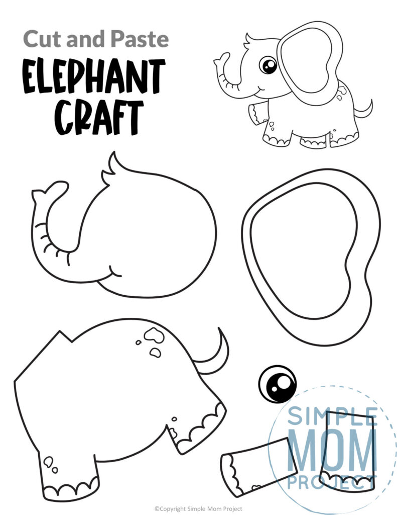 Printable Jungle Safari Animal Craft Templates Simple Mom Project
