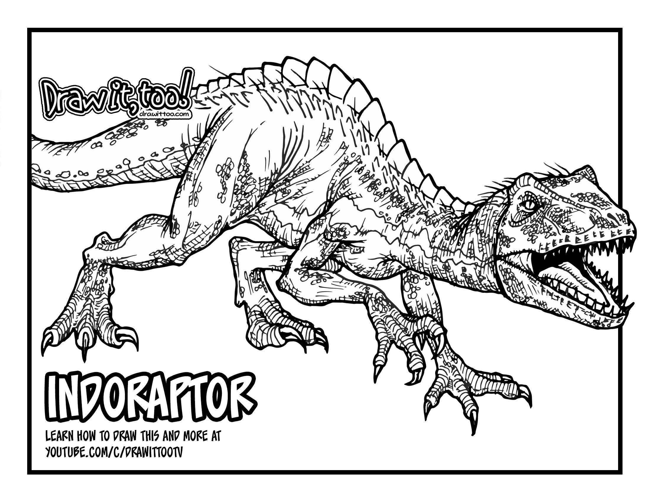Printable Jurassic World Coloring Pages Printable Templates Free