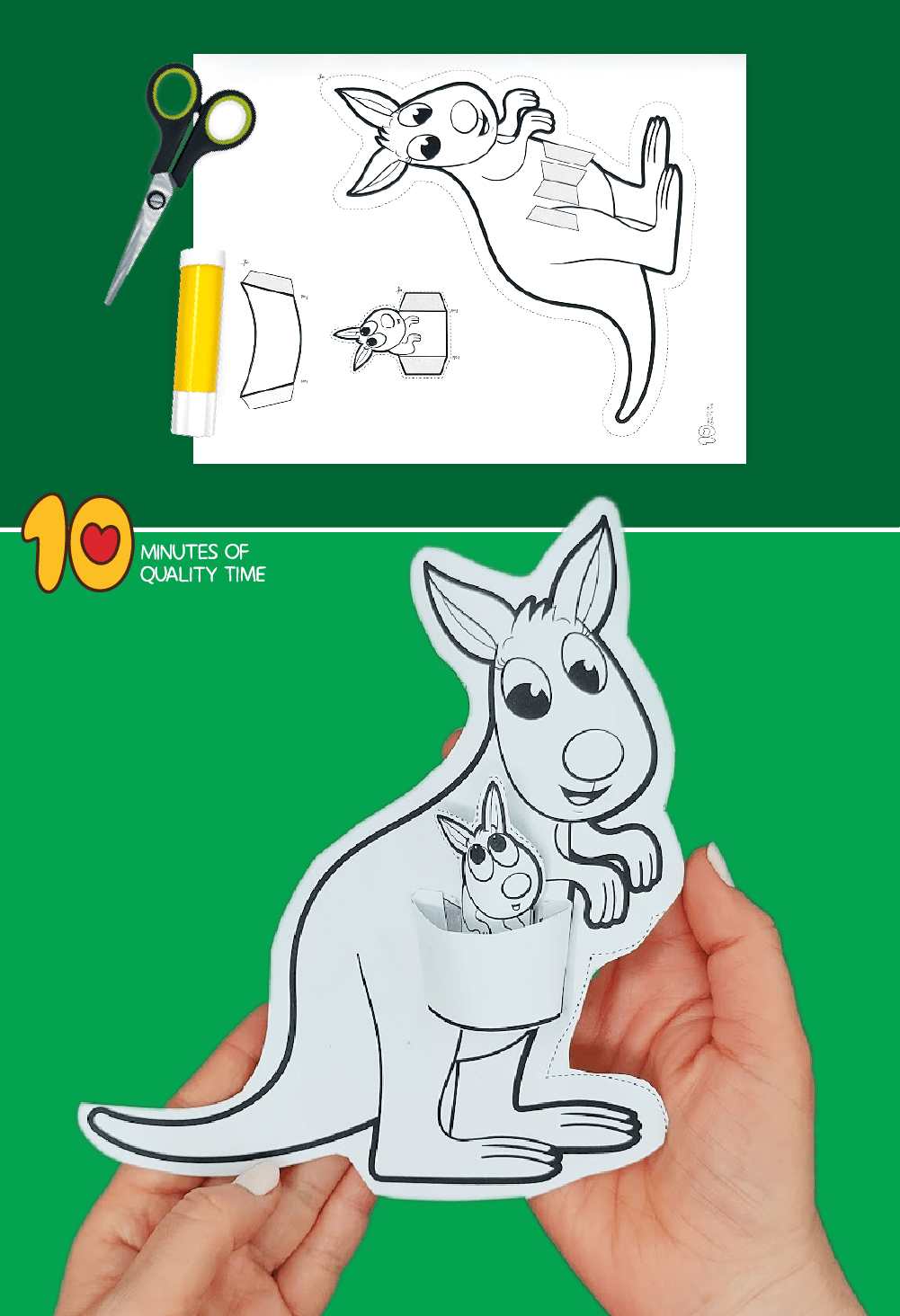 Printable Kangaroo Craft Template Free Printable