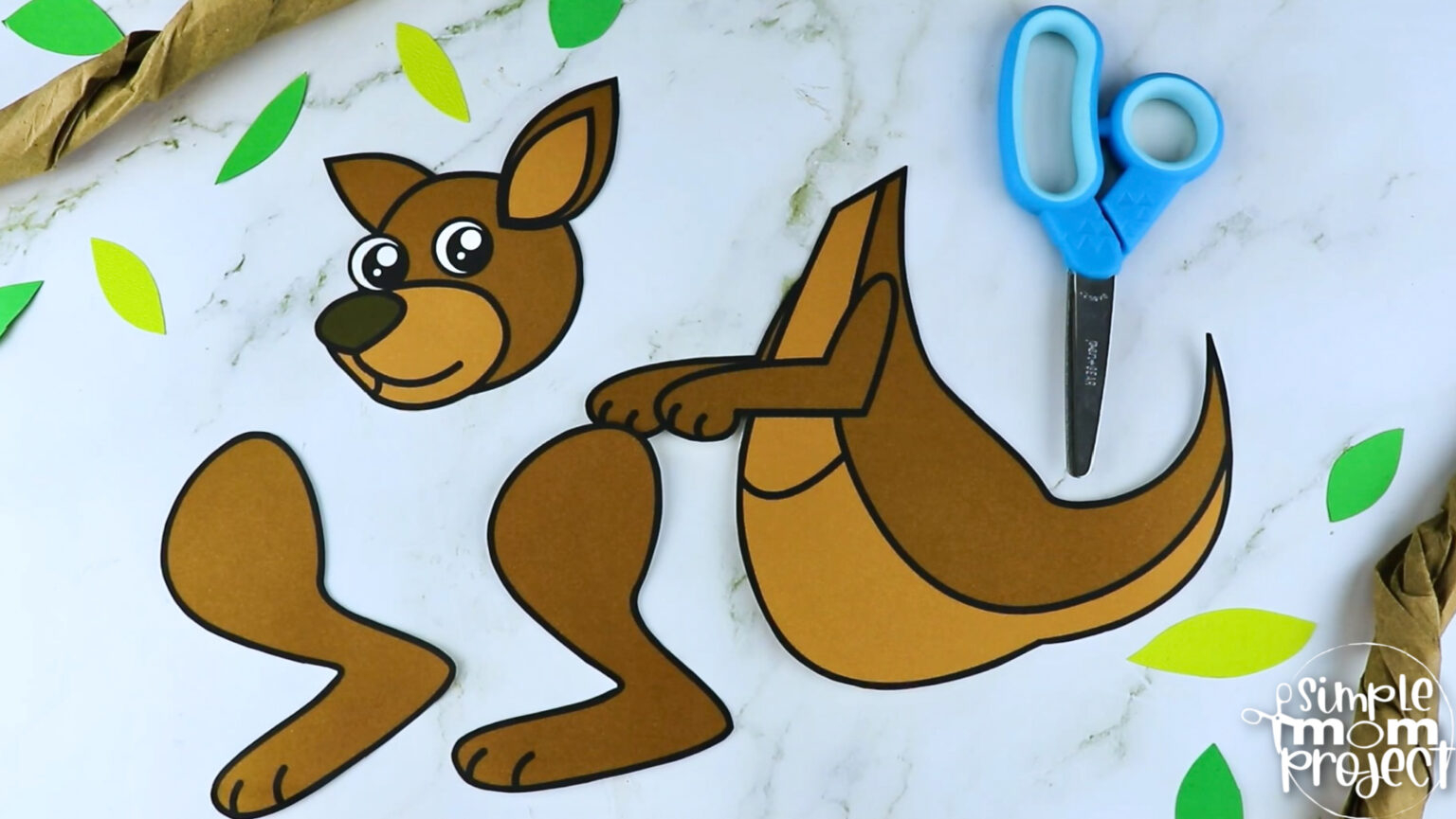 printable kangaroo craft