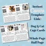Printable Kennel Cards