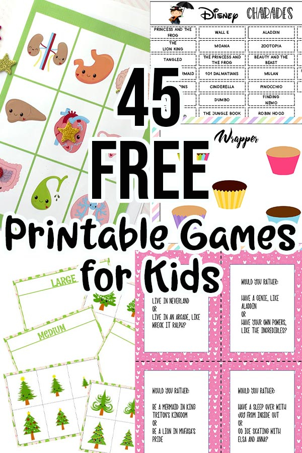 Printable Kids Games