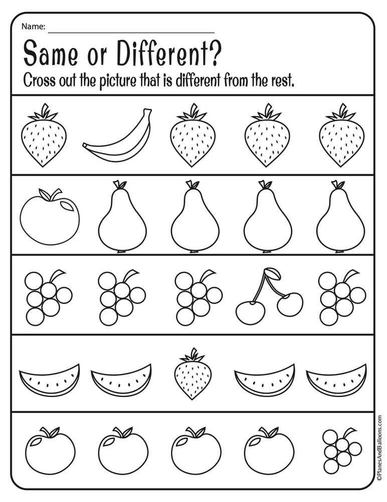 Printable Kids Worksheets For Preschool