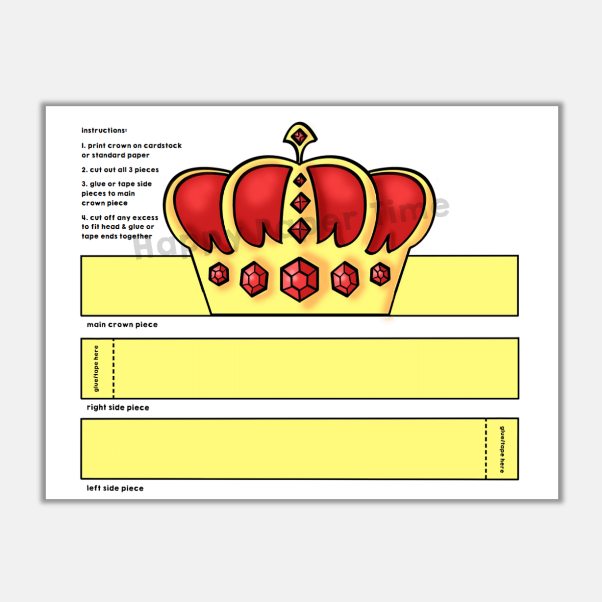Printable King Crown