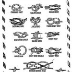 Printable Knot Tying Cards Knots Guide Girl Scout Camping Girl