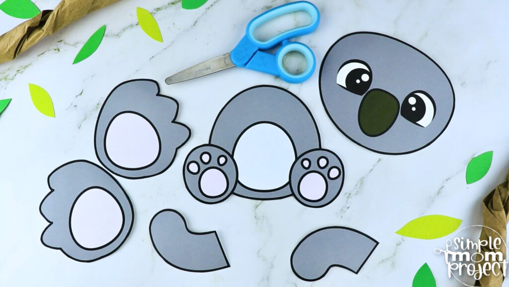 Printable Koala Craft Template Simple Mom Project