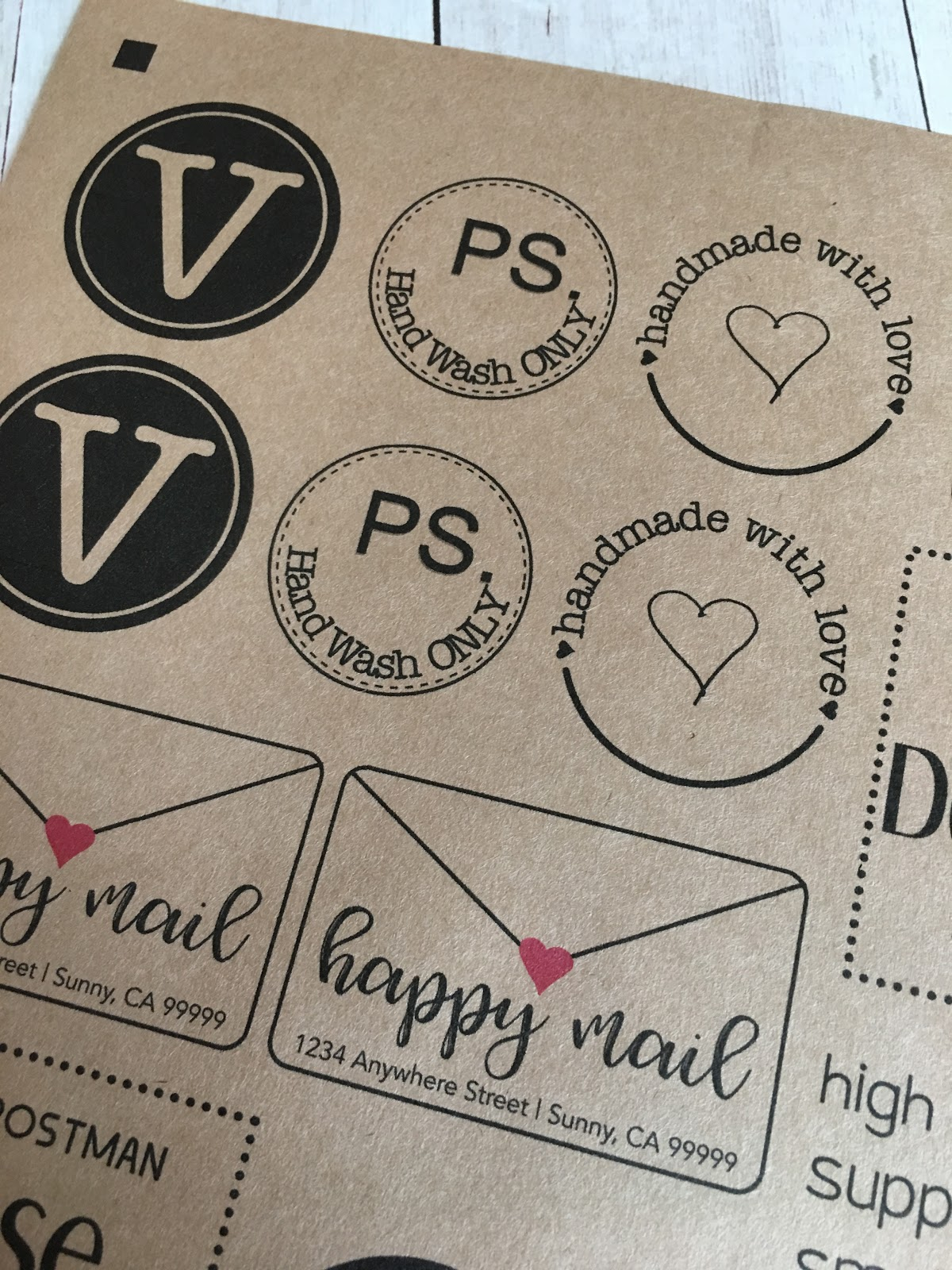 Printable Kraft Paper Stickers