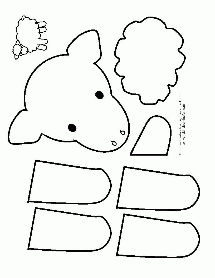 Printable Lamb Craft