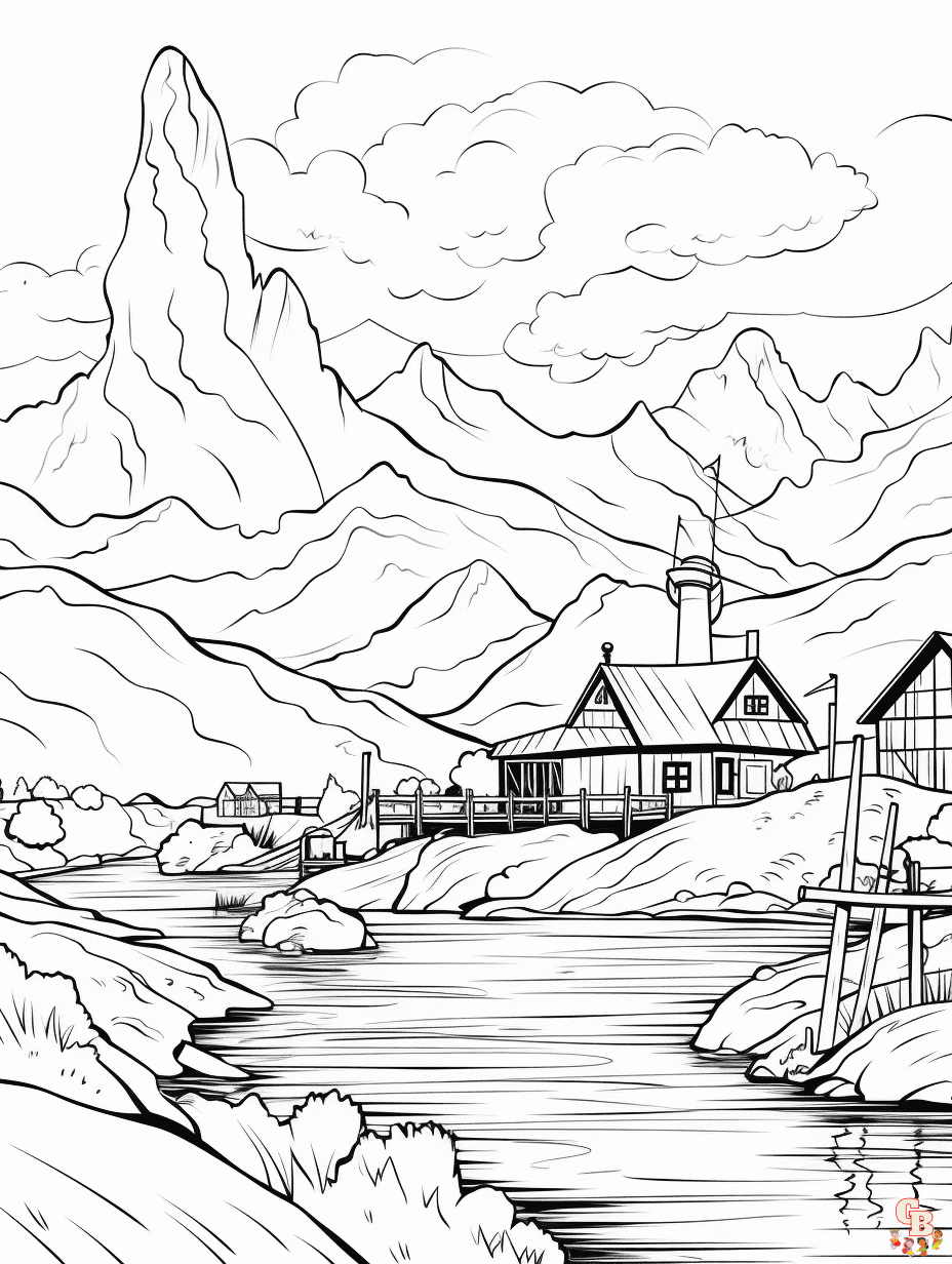 Printable Landscape Coloring Pages For Kids GBcoloring