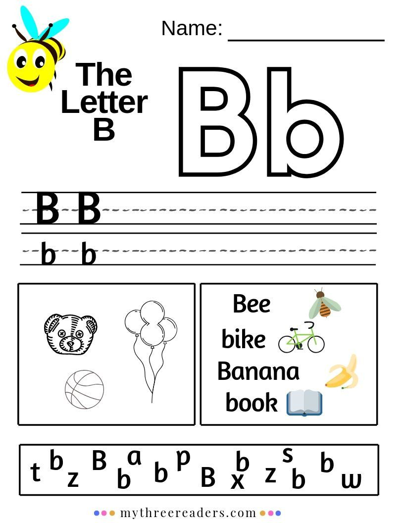 letter b activities for toddlers printable