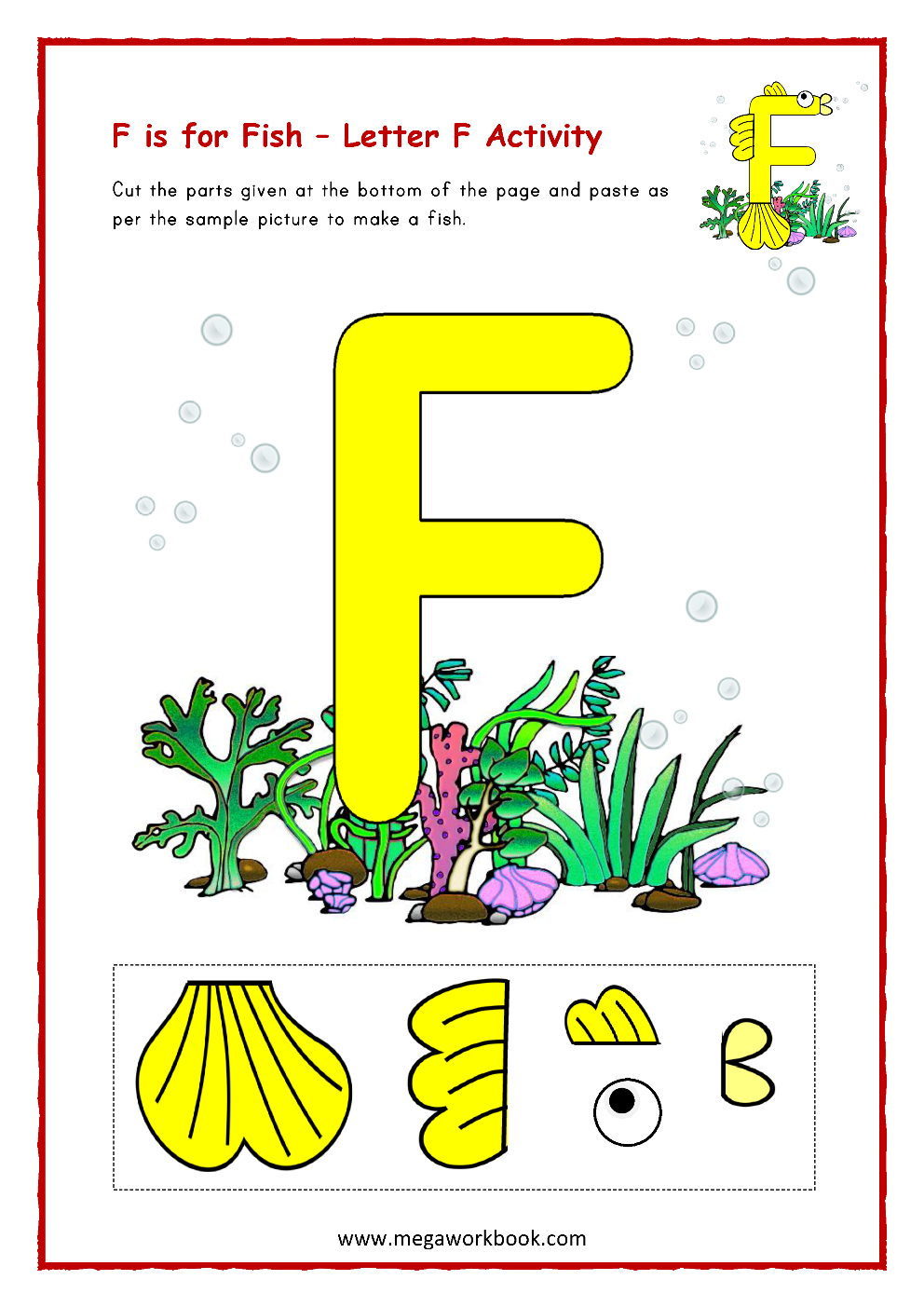 Printable Letter F Craft