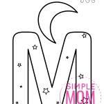 Printable Letter M Outline Print Bubble Letter M Alphabet Letters To