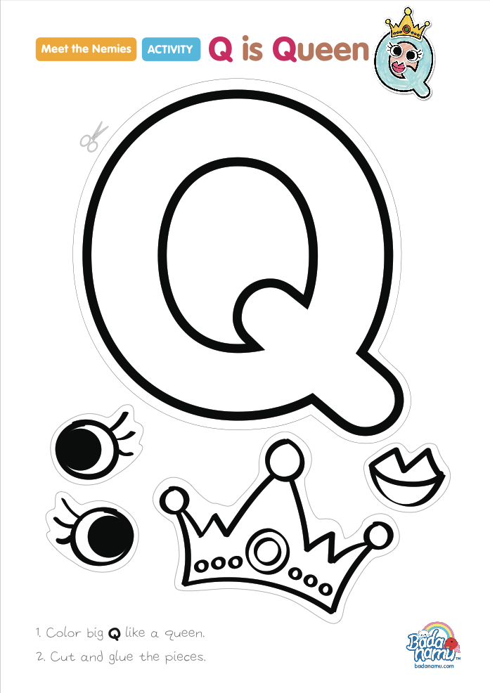 printable letter q craft