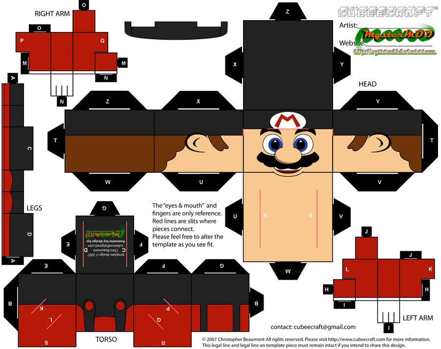 Printable Mario Crafts