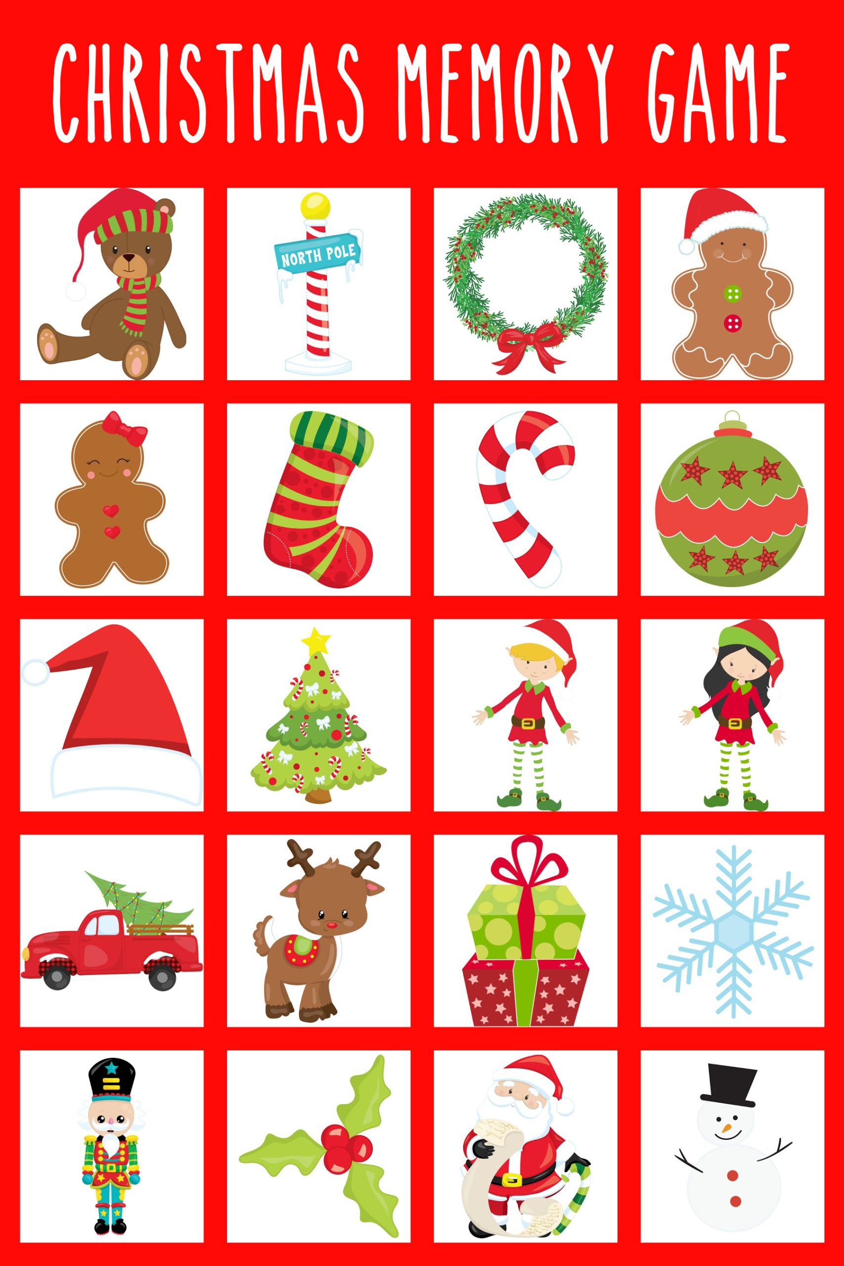 printable memory game