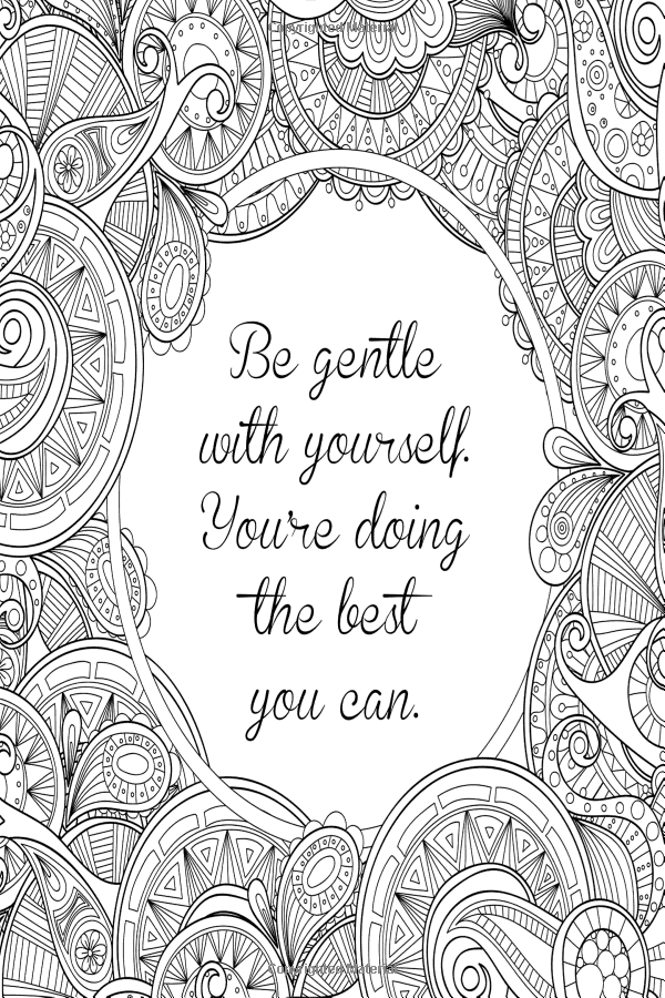 printable coloring pages for mental health