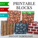 Printable Minecraft Block Papercraft Printable Papercrafts
