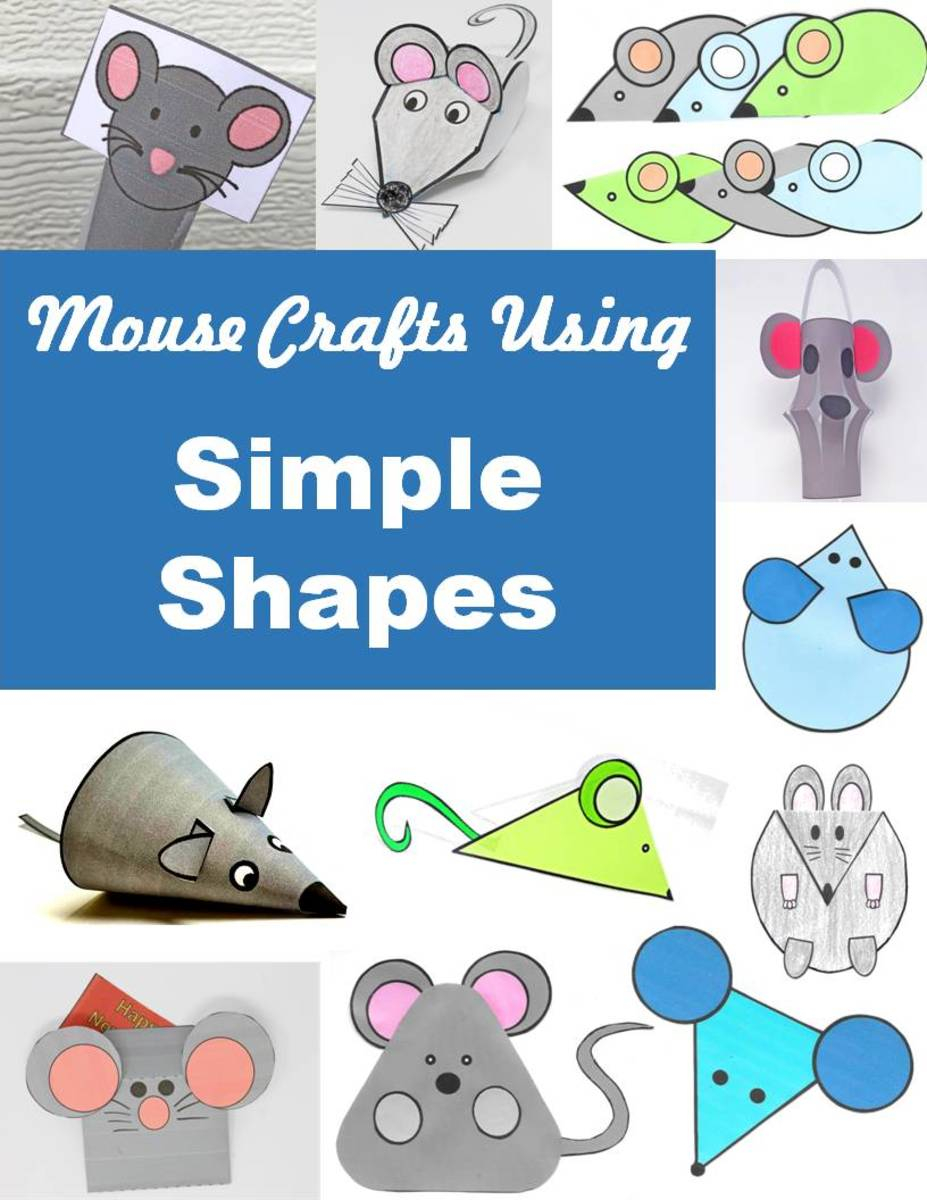 Printable Mouse Patterns With Simple Shapes For Kids 39 Crafts FeltMagnet