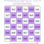 Printable Multiplication Matching Game PrintableMultiplication