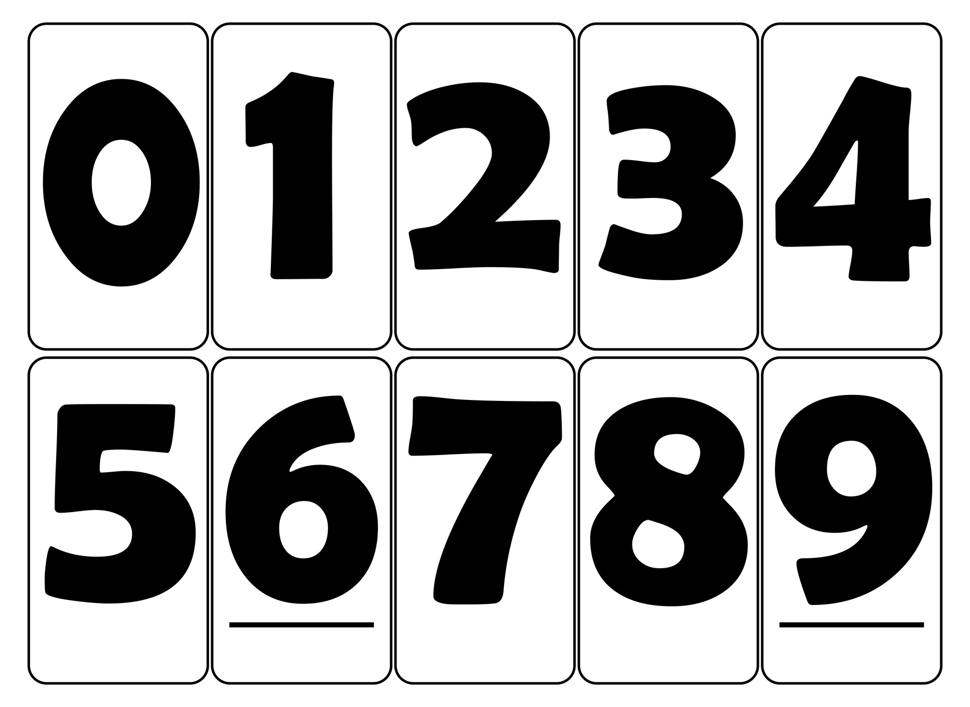 Printable Numbers 0 9 Printable Templates