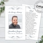Printable Obituary Cards Printable Cards