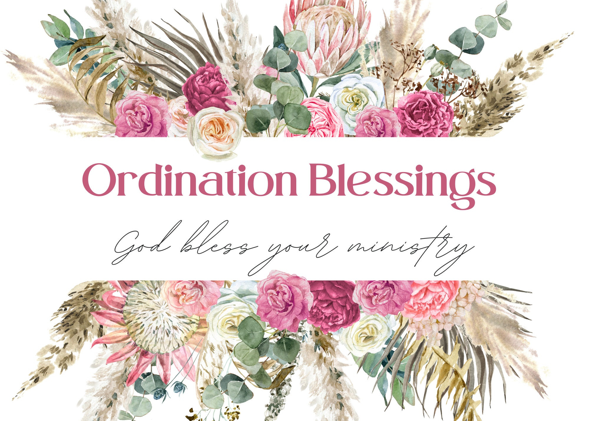 Printable Ordination Card Etsy UK