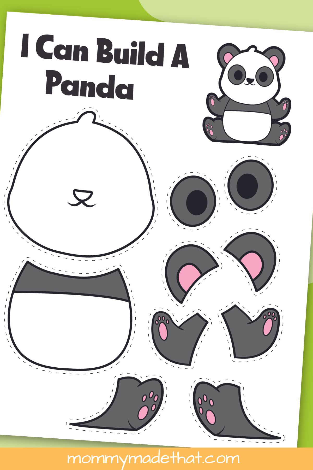 Printable Panda Craft Template Grab The Cutie For Free 