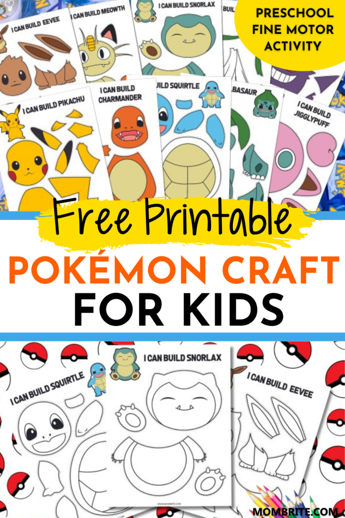 Printable Pok mon Craft For Kids Free Template Artofit