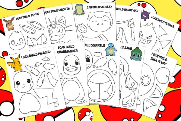 Printable Pok mon Craft For Kids Free Template Mombrite