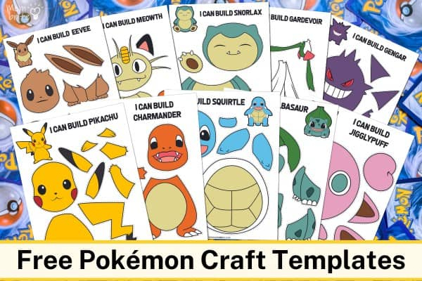Printable Pok mon Craft For Kids Free Template Mombrite