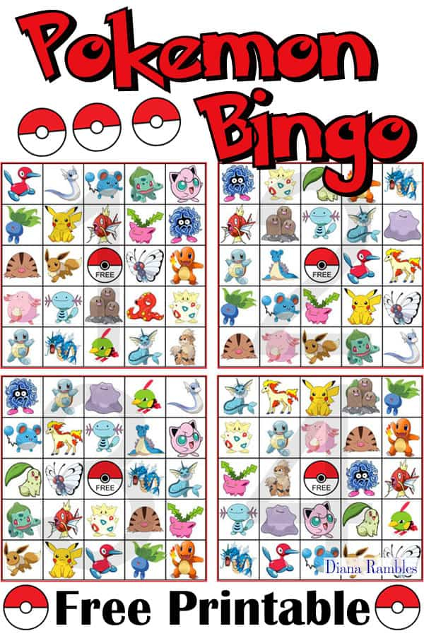Printable Pokemon Activities