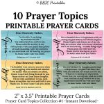 Printable Prayer Cards