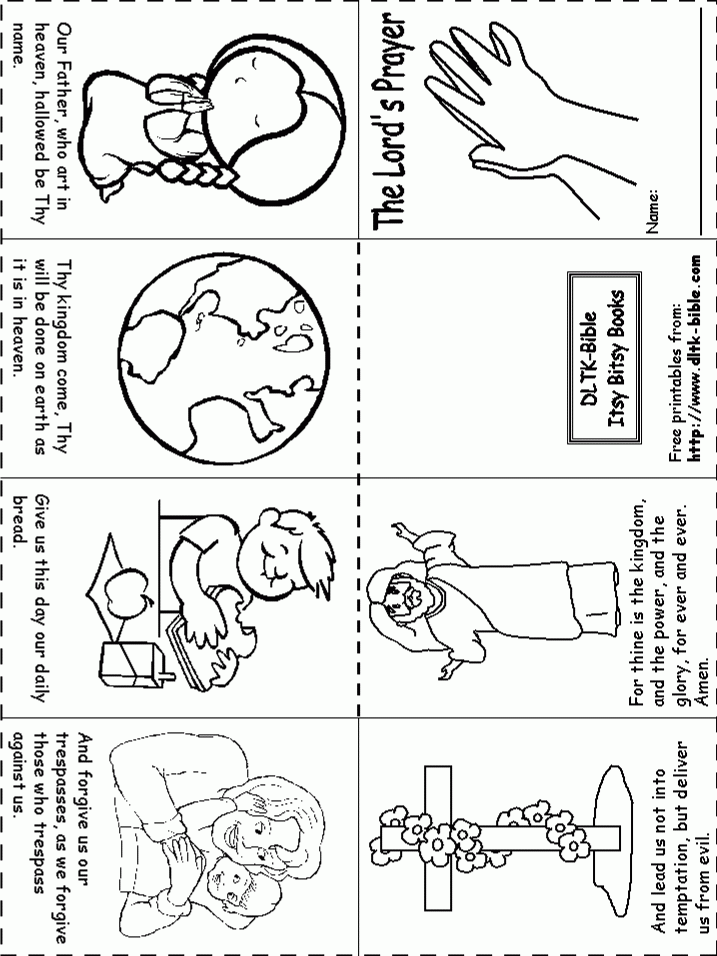 Printable Prayer Craft Activities
