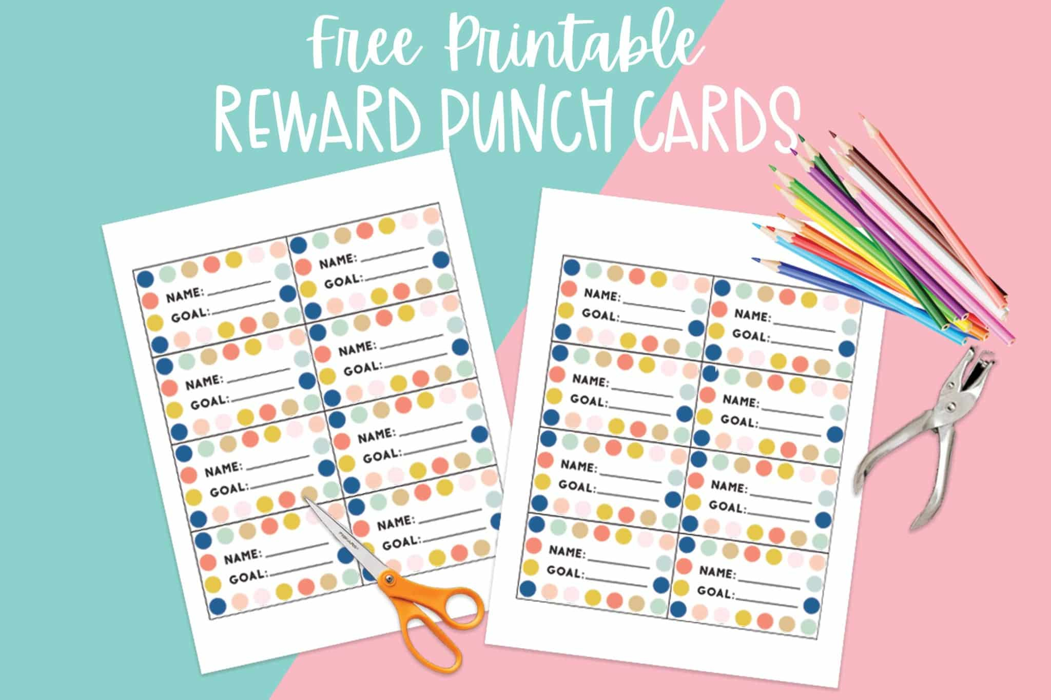 Printable Reward Punch Cards