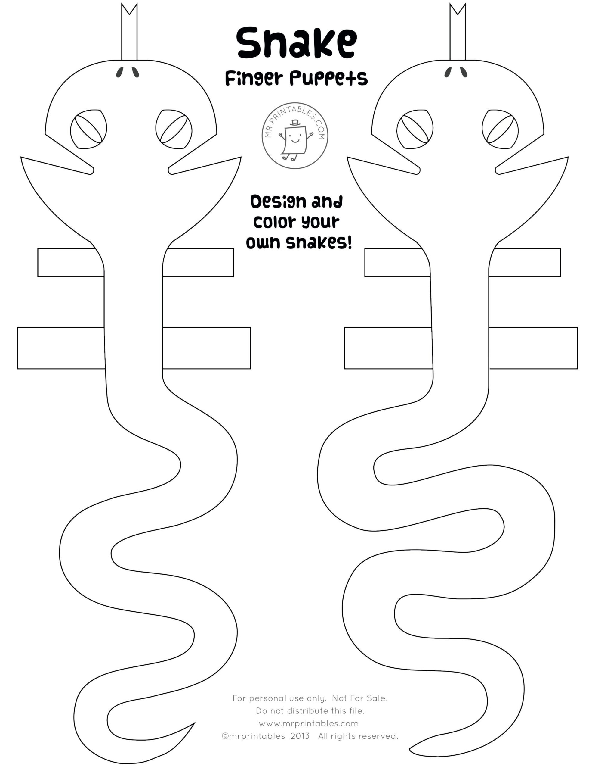 Printable Snake Craft