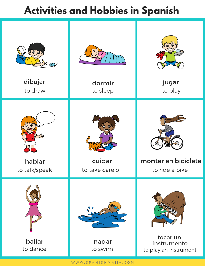 Printable Spanish Worksheets For Kids