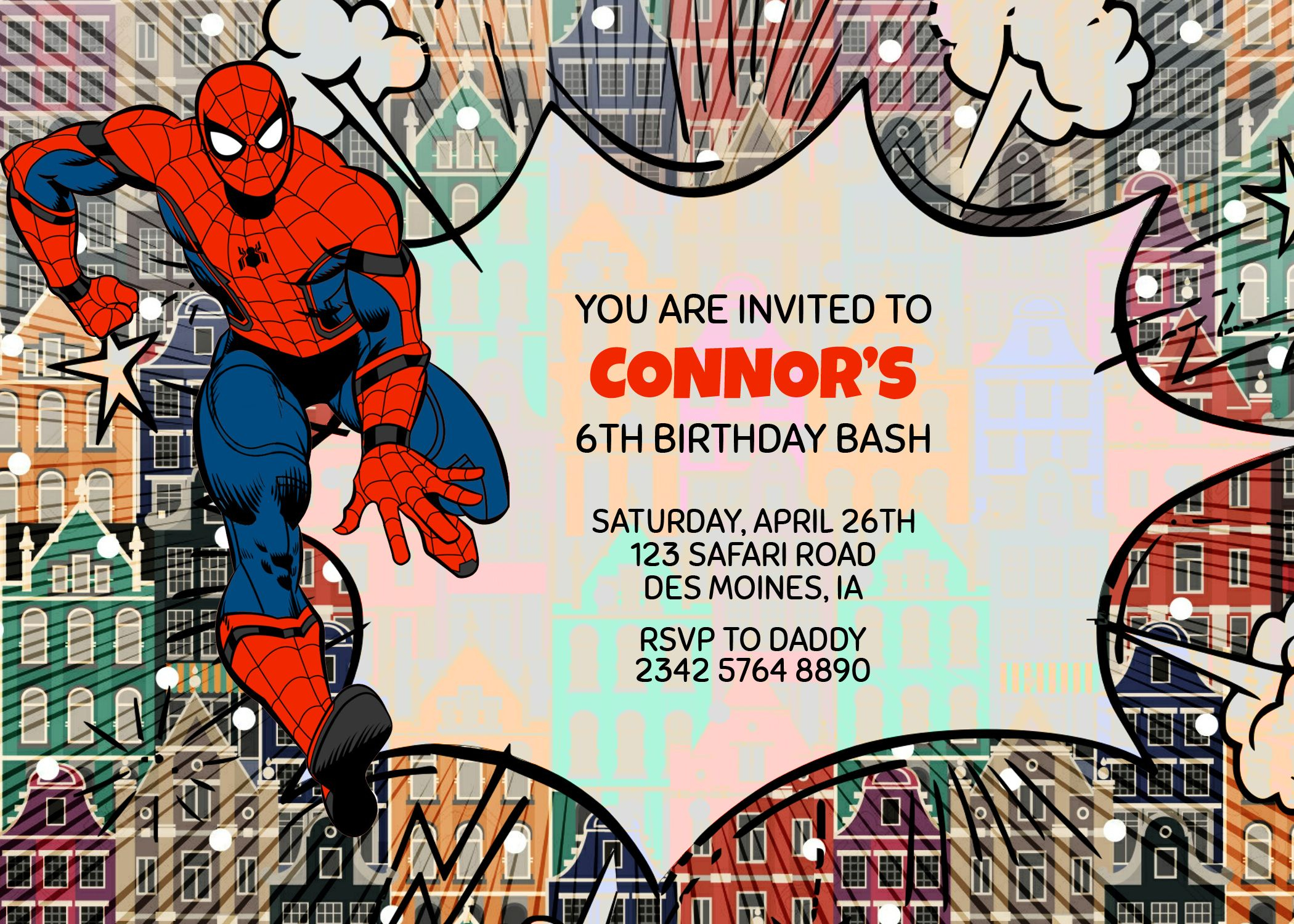 Printable Spiderman Invitation Template Content Calendar Template