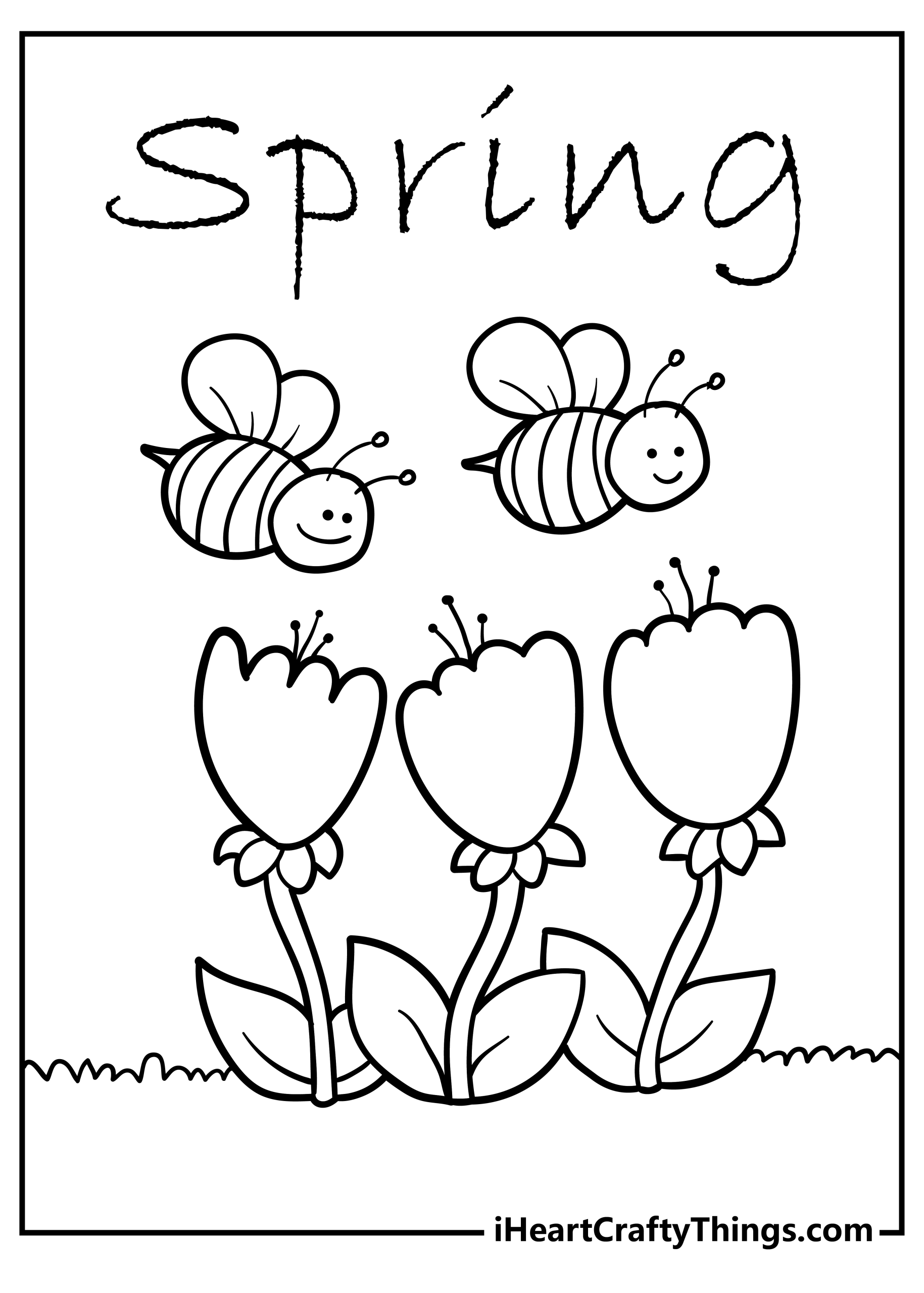 Printable Spring Coloring Page Updated 2023 Coloring Home
