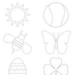 Printable Spring Themed Tracing Worksheet Tracing Worksheets