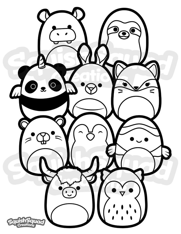 printable coloring pages squishmallow printable coloring pages squishmallow