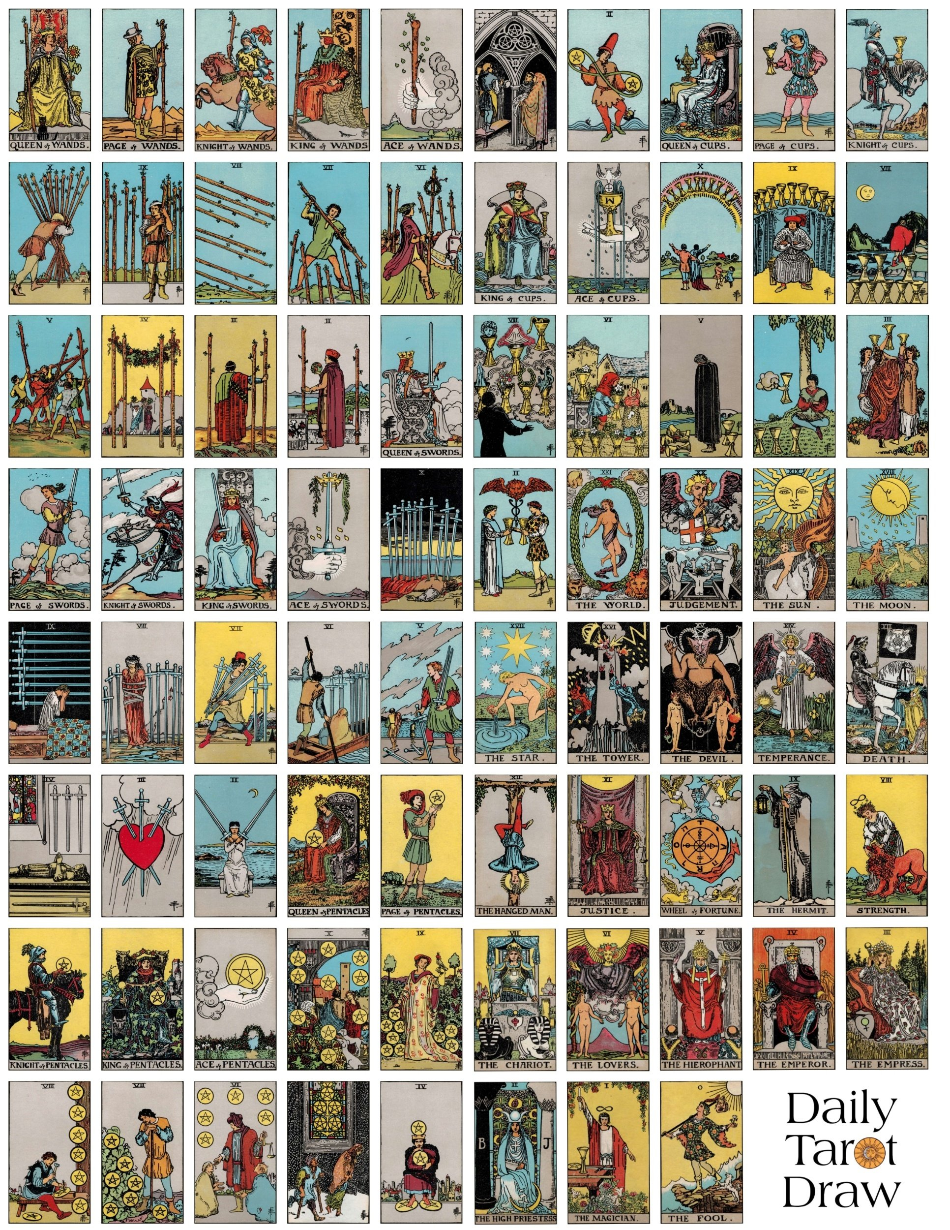 Printable Tarot Cards Pdf
