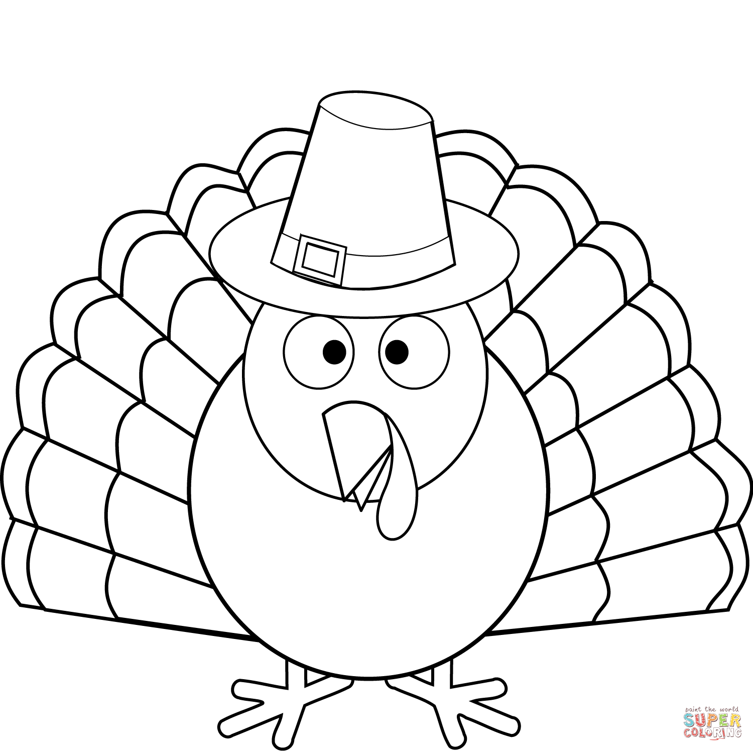Printable Thanksgiving Turkey Coloring Pages
