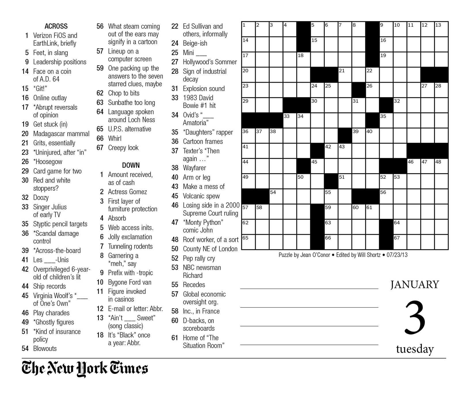 Printable Times Crossword Printable Crossword Puzzles